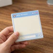 Pastel Pixel Art Sticky Notes Set - Retro Computer Window Memo Pads, 4 Packs, 50 Sheets/Pad, 3x3 Inch - Cute Desk Accessories For Office Decor, Journaling & Unique Gifts For Gamers And Planners. - one-size - View 3