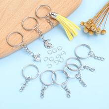 80Pcs Keychain Rings Kit, Alloy Key Ring Kit For DIY Jewelry Making, Keychains, Bag Pendants And Craft Projects - White K - View 6