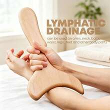 Wooden Manual Massage Tool Set, Roller Ball/Roller/Gua Sha Board, Suitable For Multi-Part Massage; Wooden Manual Massage Tools Can Be Used For Full Body, Waist, Abdomen, Back Relief, Clearing Meridians And Relaxing The Body, Home Essential, Perfect Holiday Gift - Multicolor - View 9