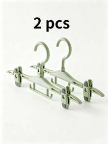 1pc/2pcs Seamless Home Hanger Pants Clips Space-Saving Multi-Purpose Closet Organizer Clips For Hanging Shirts Pants Underwear Socks Hats Strong Hold Non-Slip Design, Ideal For Wardrobe Laundry Drying And Storage, Great Home Essentials - Multicolor - View 7