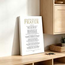 1pc Canvas Poster, "The Armor Of God", Christian Spiritual Prayer Wall Art - Victorious Christian Living Quote, Perfect Gift For Living Room, Bedroom, Home Decor, Religious Theme Poster, Bible Verse Home Decor, Vintage Style Room Decoration, Jesus Farmhouse Wall Art, Suitable For Bathroom, Kitchen, Bedroom, Office - Multicolor - View 11