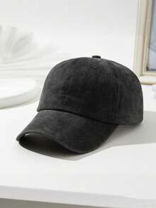 1pc Women's Vintage Distressed Washed Denim Baseball Cap With Adjustable Design, Suitable For Men. An English Style Holey Sun-Protective Breathable Be - One Size - View 1