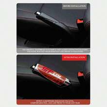 Pelindung Pegangan Rem Tangan Mobil, Penutup Rem Parkir, Dekorasi Rem Parkir untuk Ford Explorer Fiesta Fusion Kuga Ranger ST MK1 MK2 MK3 2015 - A - View 6