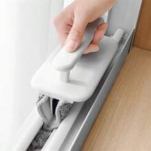 4pcs Detachable Window Track Cleaning Brush Set, Gap Brush, Corner And Window Sill Gap Cleaning Brush, Squeegee (1 Handle, 3 Cloths) - A - View 3