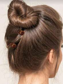 40pcs Amber Mini Hair Clips With Storage Jar, Strong Grip, Suitable For Buns And Bangs, Multi-Functional Hair Accessories - Multicolor - View 5