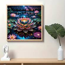 1pc - DIY Handmade 5D Diamond Painting Kit, Suitable For Adults And Beginners, Craft Supplies, Applicable For Living Room, Bedroom, Office, Wall Decor Art. - round diamond - View 4