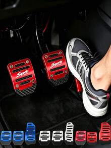 3PCS Multi-Color Universal Car Brake & Accelerator Pedal Pads, Anti-Slip Pedal Pad Set, Accelerator Pedal Cover, Car Brake Pedal Protector, High-Quality Anti-Slip Pedal Pads, 3-Color Brake, Accelerator, Clutch Pedal Set, Suitable For Manual Transmission Car Pedal Pads, Anti-Slip Durable Foot Pedals - A - View 1