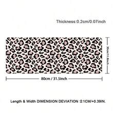 Pink Black Leopard Print PU Leather Desk Mat, Waterproof Anti-Slip Smooth Large Mouse Pad, Stain Resistant Desk Protector, Oversized Keyboard Table Pad For Office, School, Home Desktop, Gaming Study Work Decor, Easy Wipe Clean Computer Desk Cover Pad - View 13