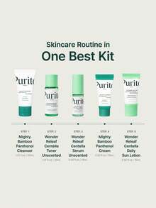 Purito SEOUL BEST KIT 105ml/3.52 Fl.Oz 多步驟保養套組，舒緩鎮靜、保濕穩定，天然植物萃取，溫和低刺激配方，適合所有膚質，K-Beauty 韓系美妝，OliveYoung，禮品 - BEST KIT - 查看 7