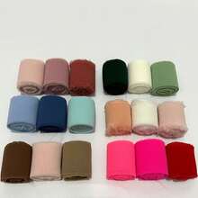 3Rolls/1Rolls Champagne Chiffon Ribbon,1.57"X16.4Yards Soft,Frayed Fabric For Gift Wrapping,Wedding Decor,Bouquets,And DIY Crafts,For Bouquets And Wedding,Gift Wrapping Ribbon|Holiday Ribbon|Soft Textured Ribbon,Gift Box Decorative Bow ﻿ - Multiple Styles - View 10