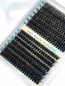 14排 80/100片 252簇 D/DD捲度蓬鬆感睫毛簇 10-18mm混長熱熔簇狀睫毛 0.05/0.07粗度 濃捲單簇睫毛接睫毛 適合舞會日常 輕盈DIY接睫毛 濃密假睫毛 - D - 查看 6