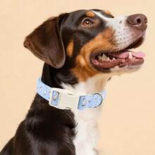Light Blue & White Goose Print Dog Collar, Puppy Collar Pet Collar With Quick Release Buckle, Adjustable Comfortable Dog Collar For Female, Male, Small, Medium And Large Dogs, Perfect Gift For Your Furry Friend - Blue - View 9