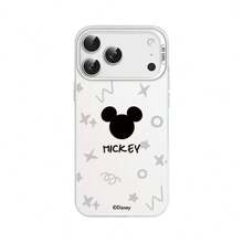 Miniso Disney Mickey & Minnie 情侶頭像手機殼，適用於 iPhone 18 Pro Max/18 Pro/18/17/17 Pro/17 Pro Max/17 Air/16 Pro/16 Pro Max/15/15 Pro/14/13/15 Pro Max/16 Plus/12，簡約時尚創意保護殼，適用於 Apple - 白色 - 查看 1