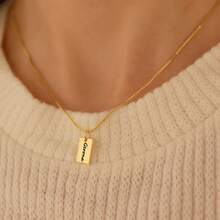 Personalized Name Necklace - Personalized Pendant With Elegant Cursive Script, Perfect Gift For Women, Daily Wear & Special Occasions - Multicolor - View 3