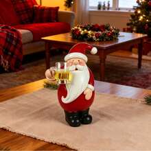 1pc Creative Santa Claus Holding Cup Desktop Ornament, Atmospheric Holiday Gift, Fun Wine Glass Santa Claus Decoration, Suitable For Desk, Dining Table, Home Decor, Perfect Christmas Gift For Friends And Family - A - View 7