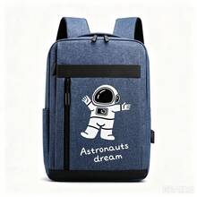 A Boys Campus Backpack With Alien Inspirational Print, Business Backpack, Multiple Colors Available, Girls Backpack, Suitable For Campus, Short Trips, Student Campus, Daily Commute And Work Travel, Large Capacity Compartment Can Store Laptop And Various Learning Supplies. - Backpack - View 4