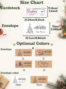 1/3/5pcs Customized Christmas Scratch-Off Cards With Envelopes, Personalized Scratch-Off Surprise Gift Vouchers, Customizable Name And Information, Holiday Surprise Reveal Cards, Christmas Party Favors, Travel Announcement Gift Cards, Unique Christmas Gifts For Family And Friends - Multicolor - View 3