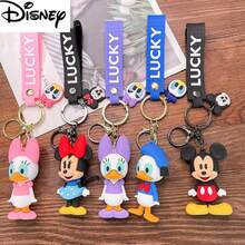 2pcs Disney Cartoon Mickey & Minnie Keychain, Couple Unisex Car Key Chain, Bag Pendant - Multicolor - View 5