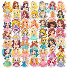somoving 50pcs Cute Cartoon Little Princess DIY Kids Stickers - Multicolor - View 1