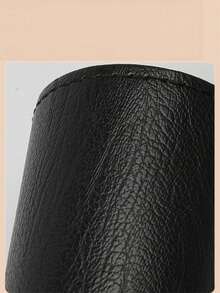 1pc Black Makeup Brush Storage Bucket With Top And Bottom Opening, Portable Waterproof Dustproof Makeup Tool Organizer - Black - View 5