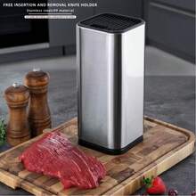 1PC Kitchen Knife Holder Multi-Function Knife Rack - Silver - View 10