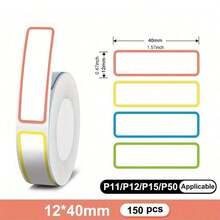 Marklife Portable Thermal Sticker Roll - Compatible With P50 & P15 Printers, Ideal For Food Labels, Barcodes, Home, Office & School Organization, Decorative Gifts & Thank You Notes - View 10