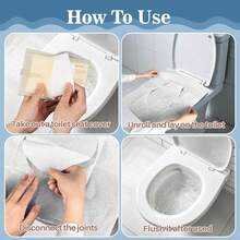 Toilet Seat Cover - Disposable Flushable Toilet Seat Cover Paper, Suitable For Bathrooms, Travel, Camping, Hotels And Other Scenarios. - Two-piece set - View 4