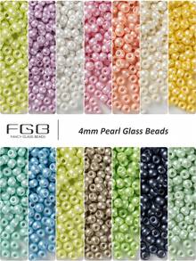 400 Pcs Pearl Beads For Jewelry Making,4mm Round Pearls For Bracelets Making Kit Small Pearl Filler Beads With Hole For DIY Craft Necklace Earrings - 4mm Pear Beads-400pcs - View 12