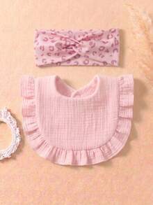 6PCS Girls Pure Cotton Printed Knotted Cute Baby Hair Accessories Candy Color Soft Skin-Friendly Baby Bib Set Suitable For Daily Use - Multicolor - View 7