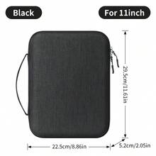 DANYCASE 11-13 Inch Tablet Bag Protective Tablet Sleeve Case Padded Carrying Case Fit For 10th 11th 10.9 Pro 11 12.9 7th 8th 9th 10.2 - Black - View 11