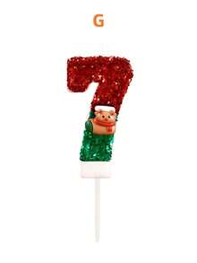 Christmas Theme Red & Green Reindeer Birthday Number Candles, Autumn Decor, Souvenirs, Camping, Kitchen, Christmas, Party Gifts, Kitchenware, Home Decor & Accessories, Party Supplies & Setup - View 20
