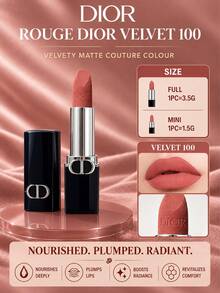 Dior 絲絨 100 唇膏，正裝 3.5g / 迷你 1.5g，單件，絲絨霧面，滋潤唇部，適合日常妝容、外出上妝 - 絲絨100 - 查看 2
