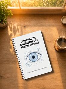 1 PC Jurnal Pemulihan PTSD Versi Prancis, Jurnal Terpandu Penyembuhan Trauma untuk Terapi dan Kesehatan Mental, Buku Harian Refleksi Perawatan Diri Mindfulness untuk Kecemasan, Pereda Stres, Kesejahteraan Emosional, Alat Perencana - A5 - View 4