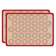 2pcs Macaron Silicone Baking Mat, Non-Stick Baking Mat, 30-Circle Macaron Baking Mat, Heat-Resistant Oven Liner, Suitable For Cookies, Pastries, Bread, Pizza - View 17