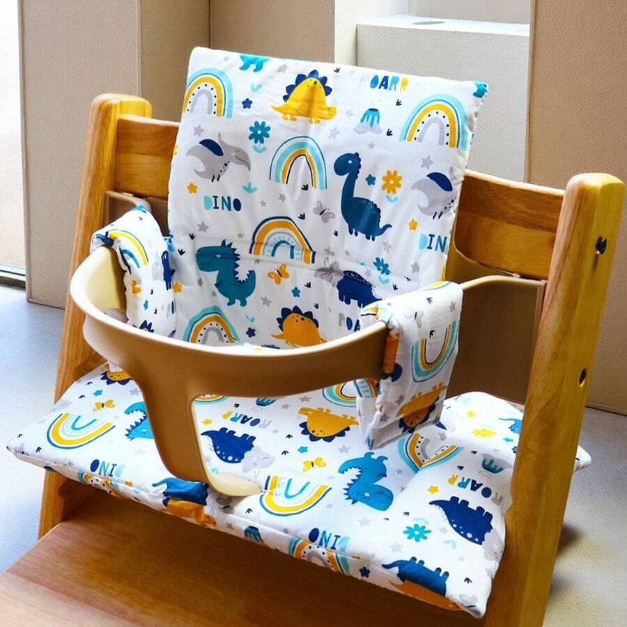 New Baby & Kids High Chair Seat Cushion, Growth-Type Waterproof High Chair Seat Pad, Infant Dining Chair Cushion And Matching Protective Cover - Cushion - View 1