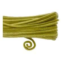 100 Chenille - Limpia Pipas Normal -manualidades = Full - 163 CREMA - Ver 1