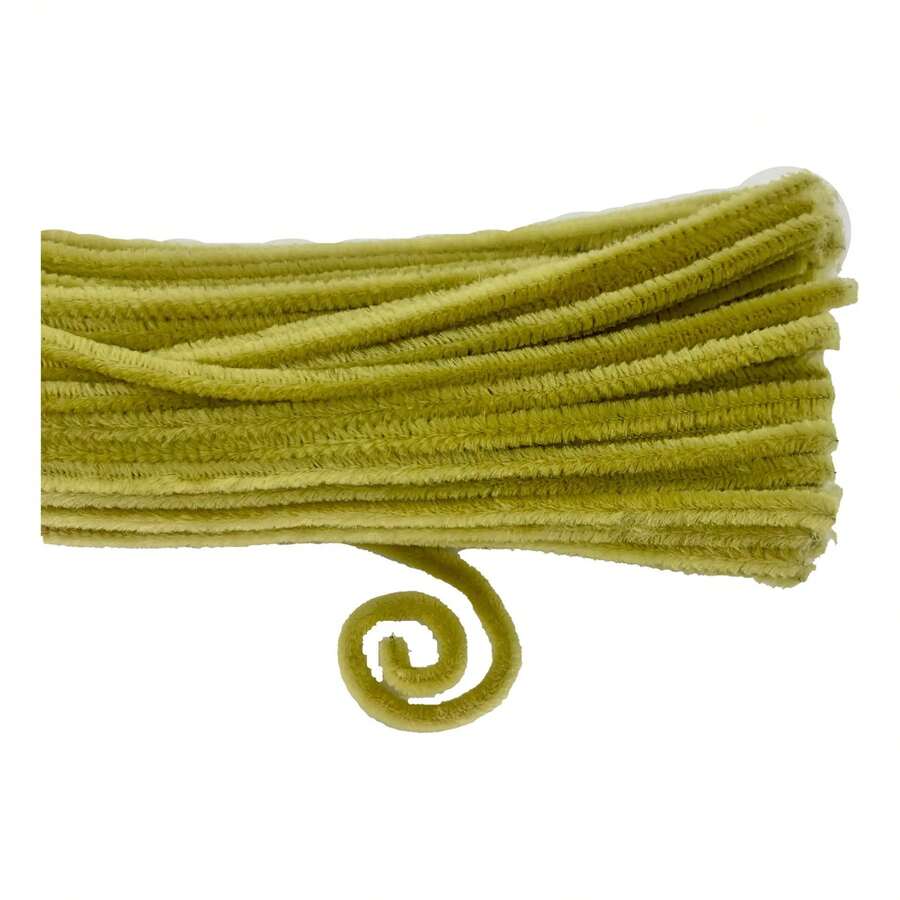 100 Chenille - Limpia Pipas Normal -manualidades = Full - 163 CREMA - Ver 1
