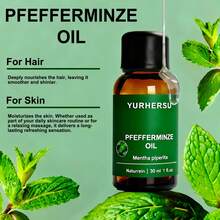 YURHERSU Peppermint Essential Oil, A Refreshing Moisturizing Body Massage Oil, An Aromatic Skincare Essential Oil, 30ml. - Mint - View 4