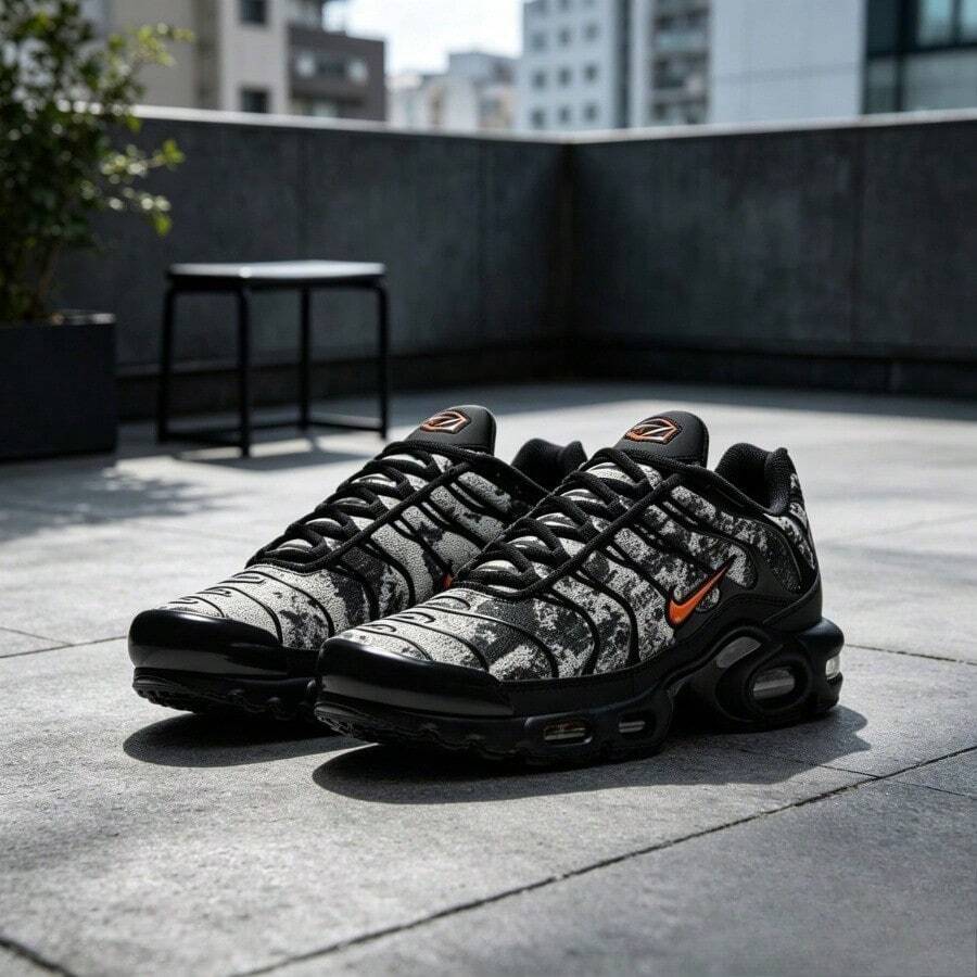 Nike Men Sneakers - Black Orange - View 1