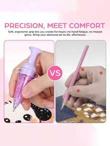 Handmade Diamond Painting Pen, Suitable For Diamond Painting DIY Dotting Tool - Full Set Handmade Nail Art Dotting Pen, Crystal Vase Inlay And Handmade Embroidery - Creative Diamond Painting Tool, Crafts, DIY Handmade Kit - Sets - View 6