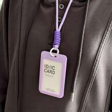 Card Holder Lanyard Keychain Transparent Protective Sleeve For Student ID, Bus Pass, Access Card, Campus Card, Meal Card, Employee Badge, ID Card - A - View 10