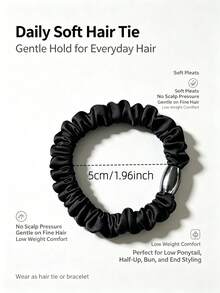 10pcs Of Highly Elastic Hair Ties For Women Soft And Stretchy Ponytail Holders Suitable For Daily Use And Special Events - Multicolor - View 2