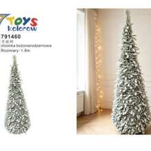 Snow Covered Christmas Tree 180cm, Tall Festive Tree For Room Corner, Window Display And Seasonal Decor - Green - View 13