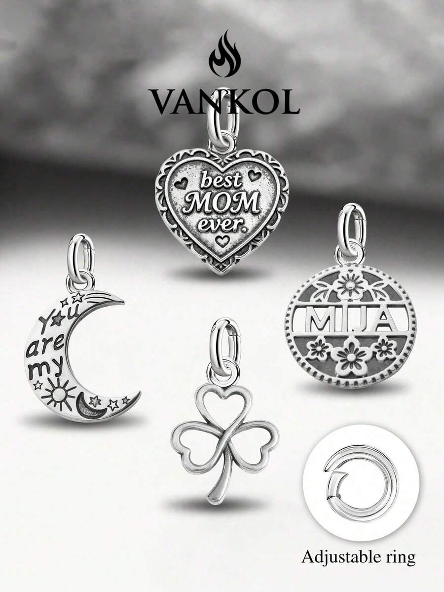 1pc Minimalist Unique Spring Flower Rabbit Pendant, DIY Necklace Exquisite Jewelry Gift, Suitable For Women And Men - Gather - View 1