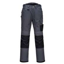 Portwest Mens PW3 Work Trousers - Grey/Black - View 1