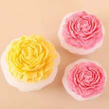 Large Peony Flower Silicone Mold, Suitable For DIY Aromatherapy Candles, Handmade Soap Making And Craft Production - 3D Floral Home Decor Gift - White - View 6