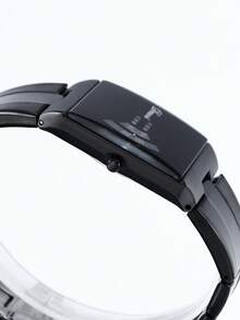 1 Men's Cool, Handsome, Personalized, Large Color Changing Glass Dial, Niche And Versatile Steel Strap Waterproof Quartz Watch - Black - View 8