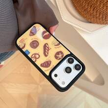 GUCADI Unique Bread Shaped Phone Case, Compatible With IPhone 18 Pro Max, Apple 17 Pro And 16/15. This Phone Case Has A High-End Texture And Innovative Design, Making It An Ideal Choice For Huawei And Phones. It Features A Unique, Creative, Vintage, Geometric, Colorblock, Niche, Luxury And -Style Design. - Yellow - View 3