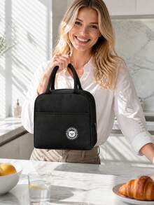Lunch Bag For Women Men Portable Lunch Tote Insulated Waterproof Cooler Bag Lunch Box Student Thickened Cute Lunch Fruit Bag For Adults Suitable Essential Accessories For Work Picnic Back To School Supplies Travel - Multicolor - View 4