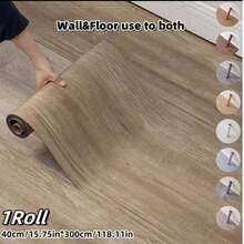 1 Roll Vinyl Wall And Floor Sticker, 15.7"W X 118"L/12.9 Sq Ft, Peel And Stick, Suitable For Any Room, SXP Foam Sticker, Easy DIY, Sticker, Wall Decal, Vinyl Sticker, Home Decor, Spring Decor, Home Refresh - 1PC - View 8
